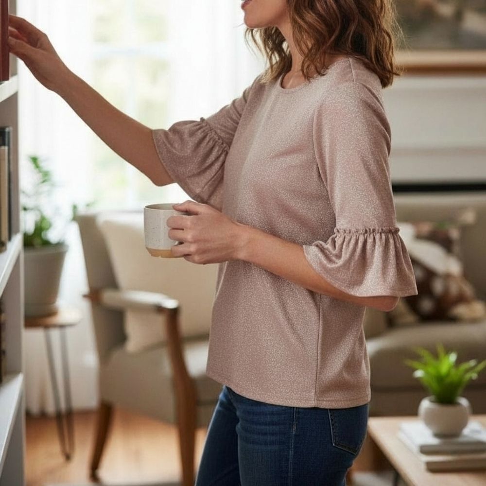 Almost Famous Shimmer Top